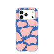 Electric Blue Piggies iPhone 17 Pro Case