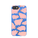 Electric Blue Piggies iPhone 6/6s/7/8/SE Case