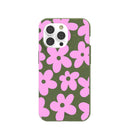 Forest Floor Pink Blooms iPhone 14 Pro Case