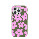 Forest Floor Pink Blooms iPhone 15 Pro Case