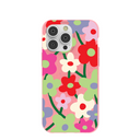 Bubblegum Pink Poppy Flora iPhone 14 Pro Max Case