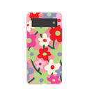 Bubblegum Pink Poppy Flora Google Pixel 6 Case