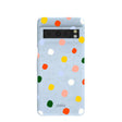 Powder Blue Rainbow Dots Google Pixel 8 Pro Case