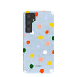 Powder Blue Rainbow Dots Samsung Galaxy S24+(Plus) Case