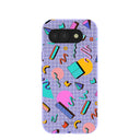 Lavender Retro Grid Google Pixel 10a Case