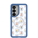Clear Rosette Frame Samsung Galaxy S26 Case With True Blue Ridge (Magnetic Charging included)