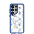 Clear Rosette Frame Samsung Galaxy S26 Ultra Case With True Blue Ridge (Magnetic Charging included)