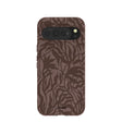 Chocolate Brown Rustic Leaves Google Pixel 10 Pro XL Case