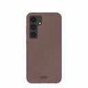 Chocolate Brown Samsung Galaxy S24 Phone Case