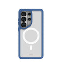 Clear Samsung Galaxy S26 Ultra Case with True Blue Ridge (Magnetic Charging Included)