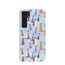 Powder Blue Sails and Seagulls Samsung Galaxy S25+(Plus) Case