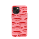 Bubblegum Pink Sardine Stream iPhone 13 Mini Case