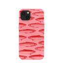 Bubblegum Pink Sardine Stream iPhone 13 Case