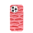 Bubblegum Pink Sardine Stream iPhone 14 Pro Case