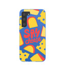 Electric Blue Say Cheese Samsung Galaxy S23+(Plus) Case