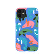 Electric Blue Sea Cows iPhone 11 Case
