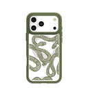 Clear Serpent Sketch iPhone 17 Pro Max Case With Forest Floor Ridge (MagSafe included)