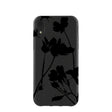 Black Shadow Petals iPhone XR Case