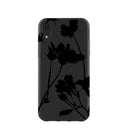 Black Shadow Petals iPhone XR Case