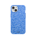 Electric Blue Shark Frenzy iPhone 14 Case