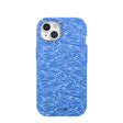 Electric Blue Shark Frenzy iPhone 15 Case