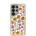 Clear Shrooms and Blooms Samsung Galaxy S26 Ultra Case With London Fog Ridge (Magnetic Charging included)