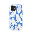 Electric Blue Snowy Owls iPhone 12/ iPhone 12 Pro Case