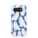 Electric Blue Snowy Owls Google Pixel 10a Case