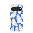 Electric Blue Snowy Owls Google Pixel 10/10 Pro Case