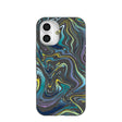 Black Space Waves iPhone 16 Case