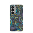 Black Space Waves Samsung Galaxy S26 Case