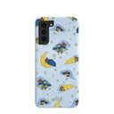 Powder Blue Starlight Sleep Samsung Galaxy S21 Case
