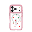 Clear Summer Berries iPhone 17 Pro Case With Petal Pink Ridge (MagSafe included)