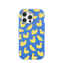 Electric Blue Sunny Ducklings iPhone 15 Pro Case