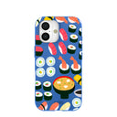 Electric Blue Sushi Night iPhone 17 Case