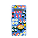 Electric Blue Sushi Night Google Pixel 7a Case