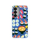Electric Blue Sushi Night Samsung Galaxy S26 Case