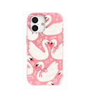 Bubblegum Pink Swan Garden iPhone 17 Case