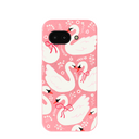 Bubblegum Pink Swan Garden Google Pixel 9a Case