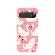 Bubblegum Pink Swan Garden Google Pixel 9/9 Pro Case