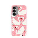 Bubblegum Pink Swan Garden Samsung Galaxy S26+(Plus) Case