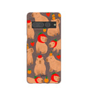 Chocolate Brown Sweet Capybaras Google Pixel 7 Pro Case