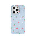 Powder Blue Sweet Cherries iPhone 16 Pro Case