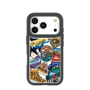 Clear Trail Stickers iPhone 17 Pro Case With Noir Ridge (MagSafe included)