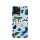 Powder Blue Tropical Rainforest iPhone 13 Pro Max Case