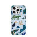 Powder Blue Tropical Rainforest iPhone 16 Pro Case