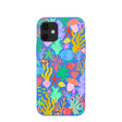 Electric Blue Underwater Blooms iPhone 12 Mini Case