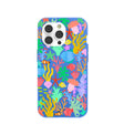 Electric Blue Underwater Blooms iPhone 14 Pro Case