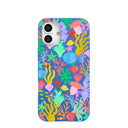 Electric Blue Underwater Blooms iPhone 16 Plus Case