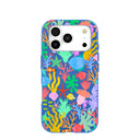Electric Blue Underwater Blooms iPhone 17 Pro Case